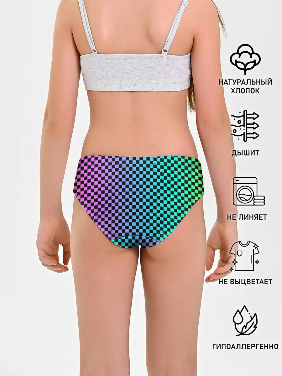 Трусы для девочек / Checkerboard Color