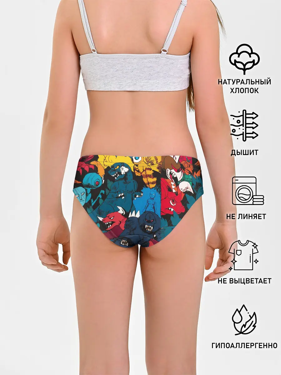 Трусы для девочек / Годзилла