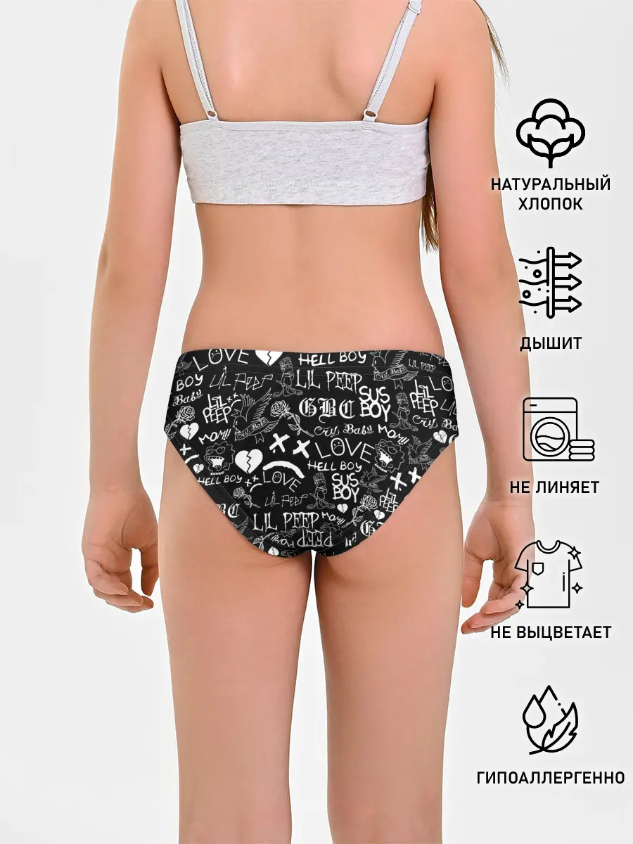Трусы для девочек / LIL PEEP LOGOBOMBING | ЛИЛ ПИП