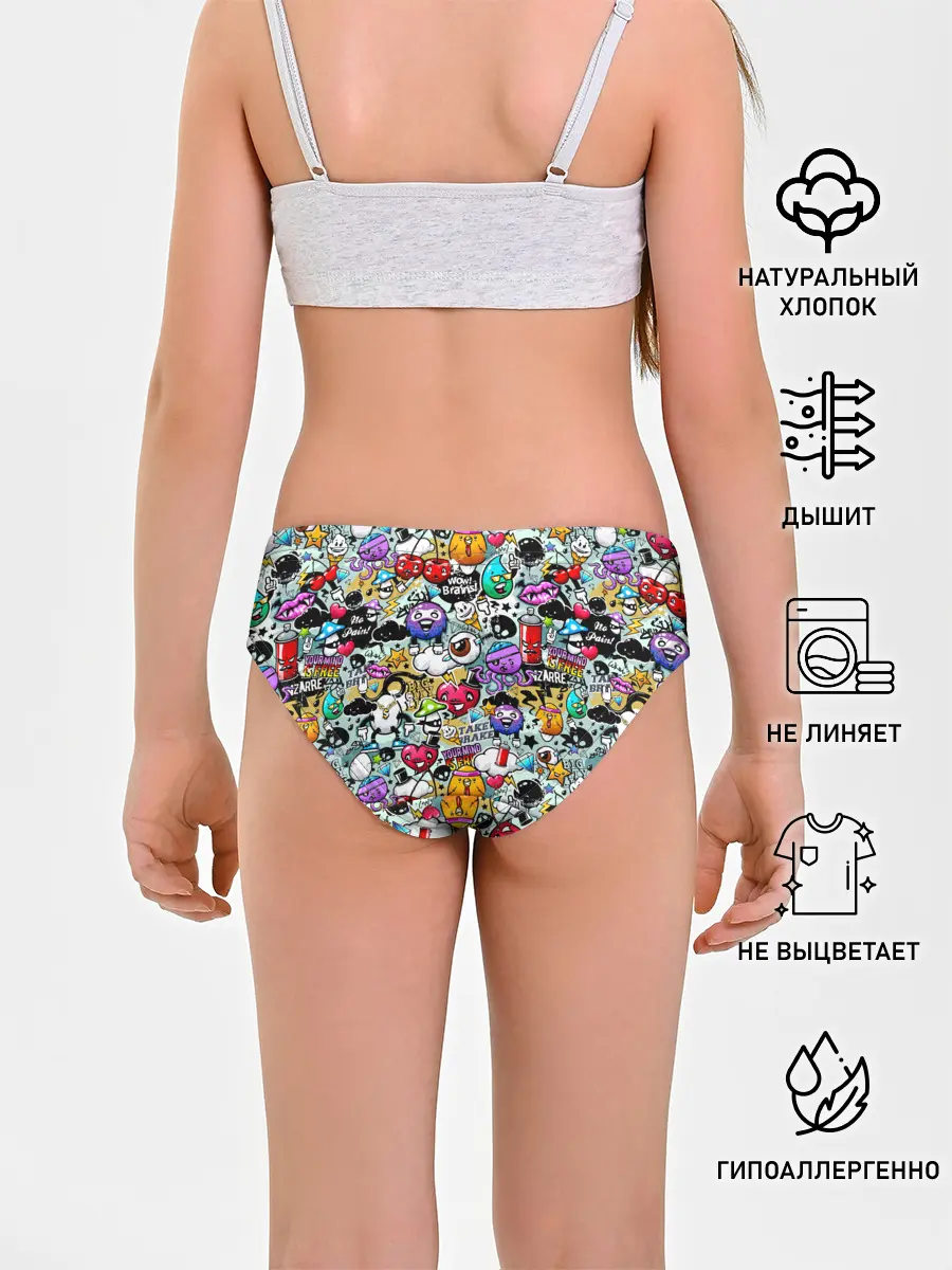 Трусы для девочек / Stickerboom