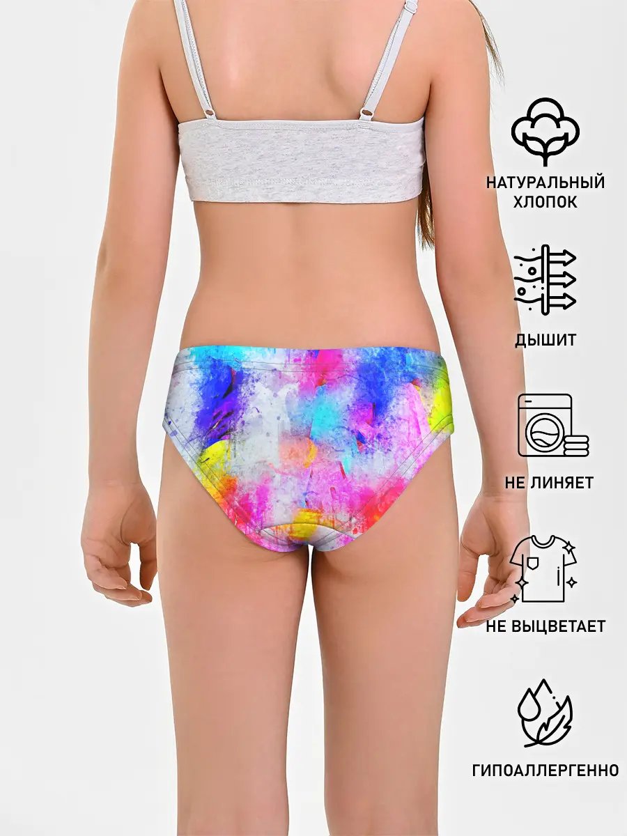 Трусы для девочек / НЕОНОВЫЕ ПОТЕРТОСТИ