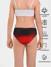 Трусы для девочек / КРАСНО-ЧЕРНЫЙ ГРАДИЕНТ