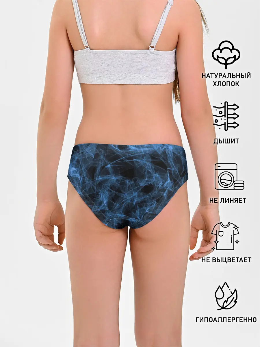 Трусы для девочек / Синяя паутина