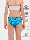 Трусы для девочек / Голубые хризантемы