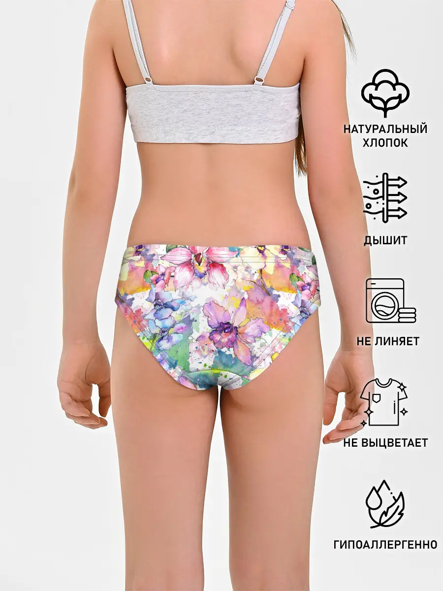 Трусы для девочек / Цветы