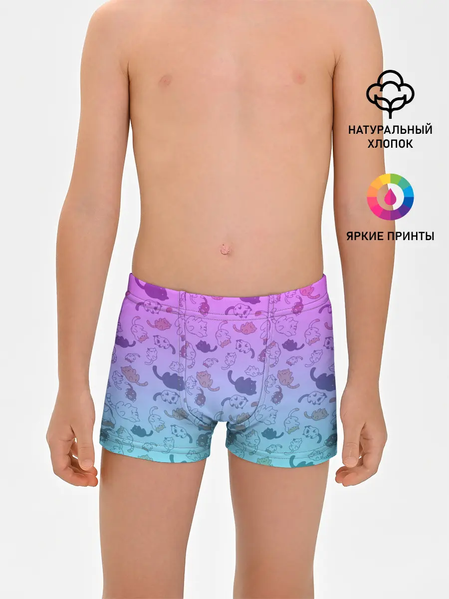 Трусы для мальчиков / Котики в полете