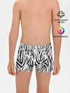 Трусы для мальчиков / Черно-белая зебра