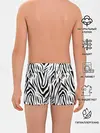 Трусы для мальчиков / Черно-белая зебра