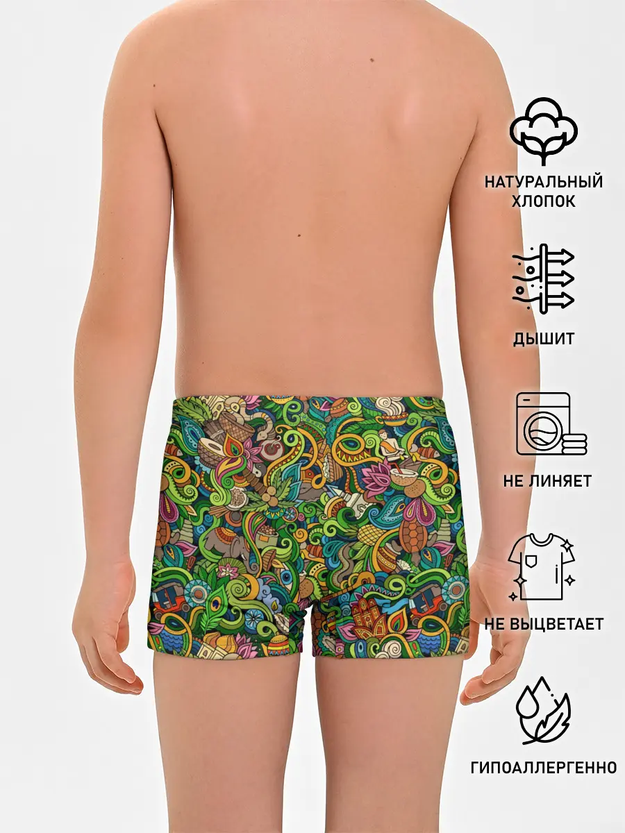 Трусы для мальчиков / Тибетский коллаж