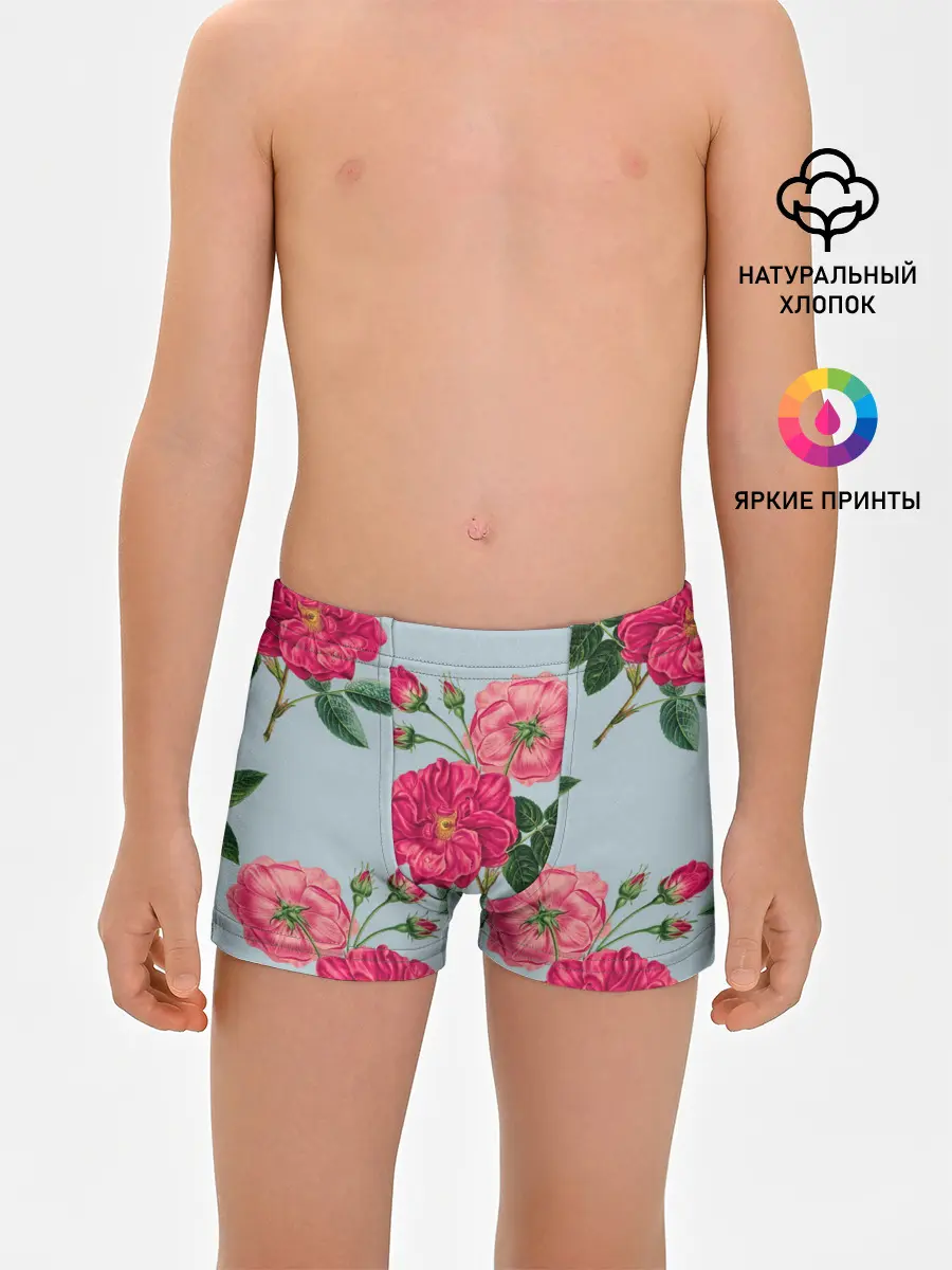Трусы для мальчиков / Чайная роза