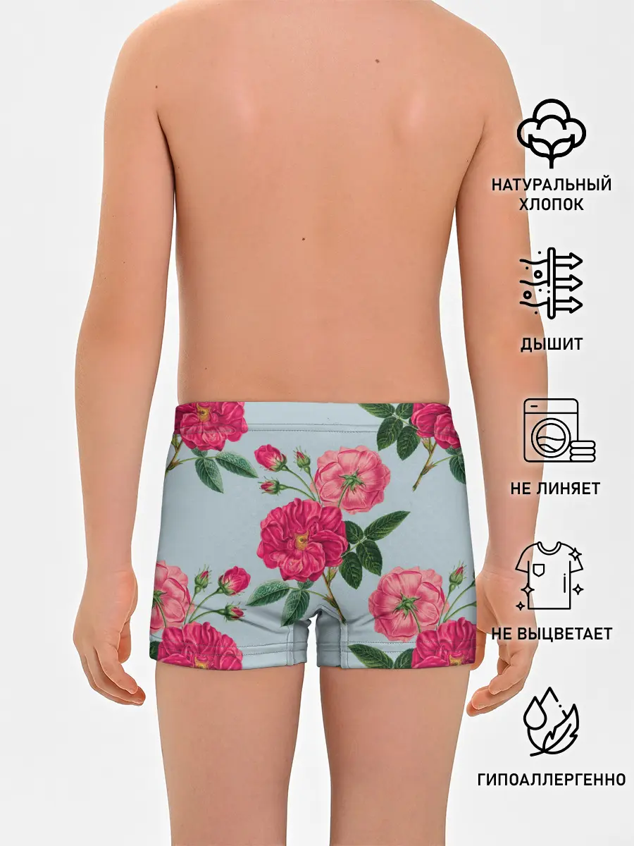 Трусы для мальчиков / Чайная роза