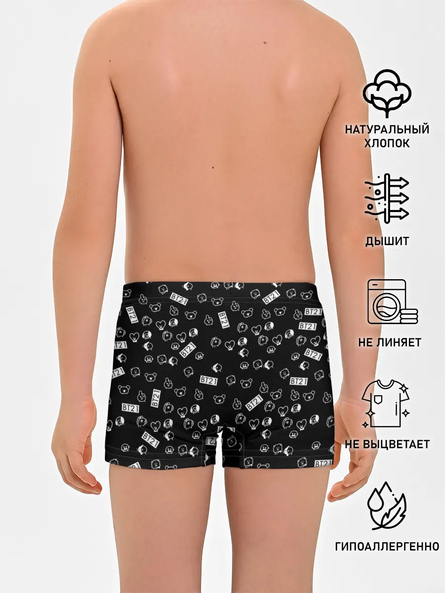 Трусы для мальчиков / BTS BT21 STICKERS