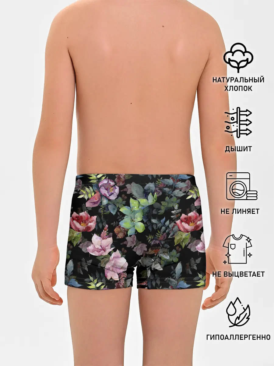 Трусы для мальчиков / Цветочный сад