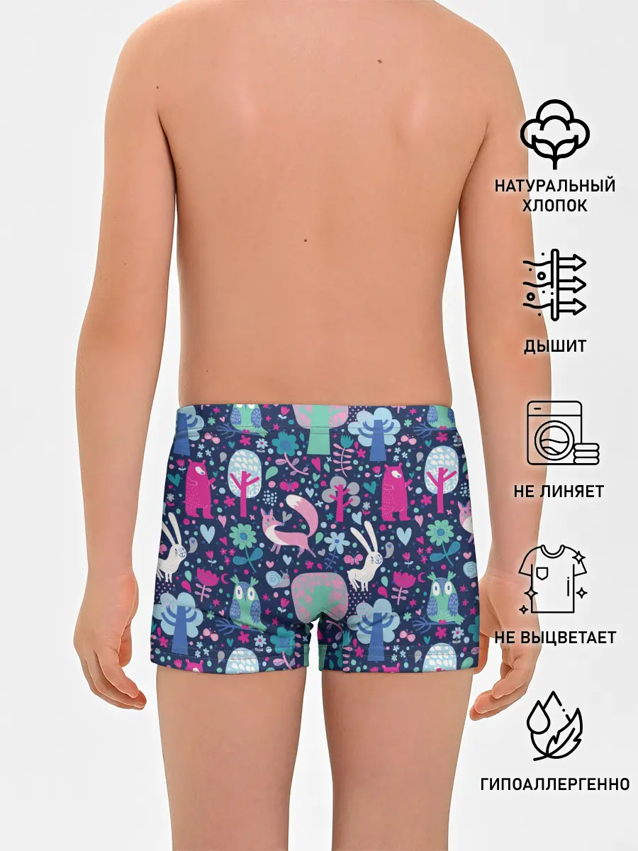 Трусы для мальчиков / Лесные животные