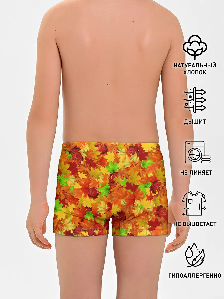 Трусы для мальчиков / Кленовые листья
