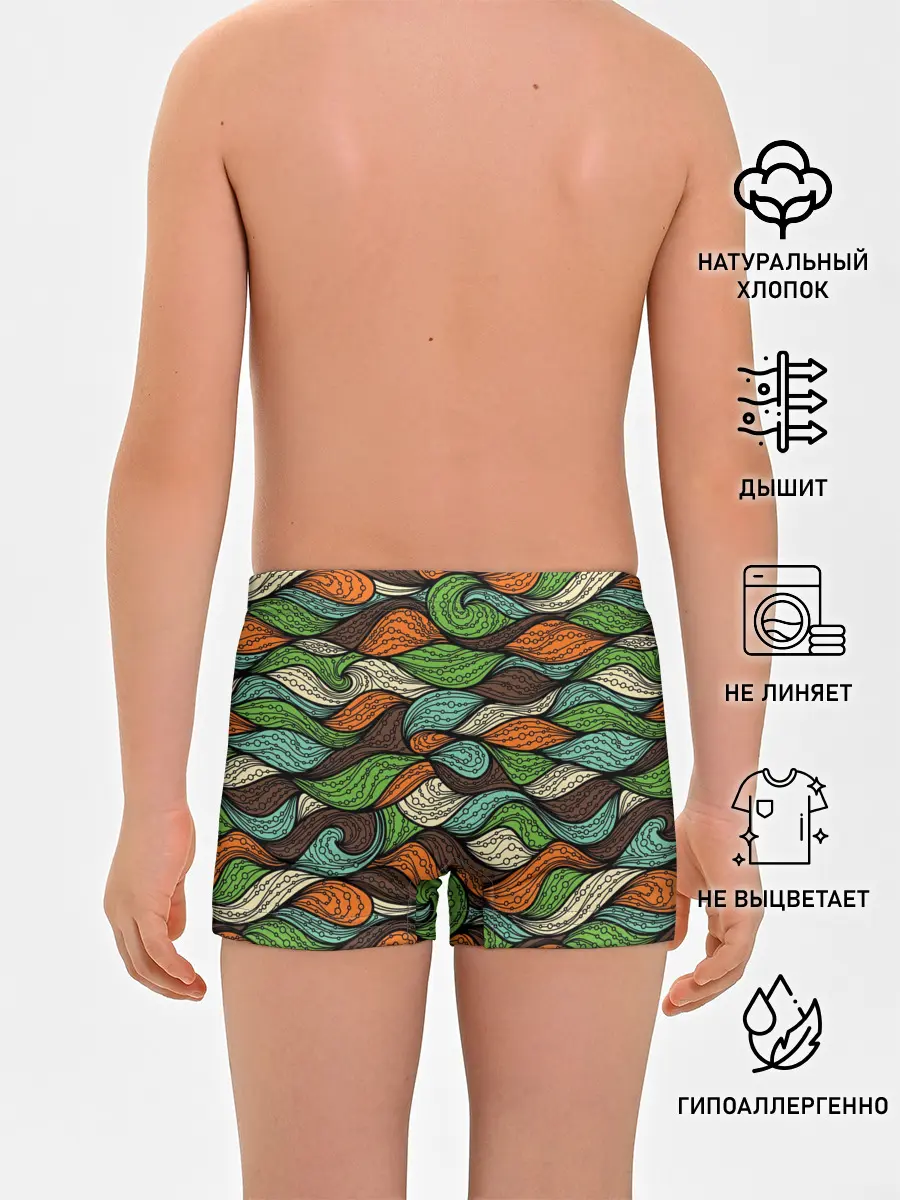 Трусы для мальчиков / Абстрактные волны