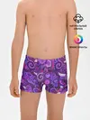 Трусы для мальчиков / фиолетовый этнический дудлинг