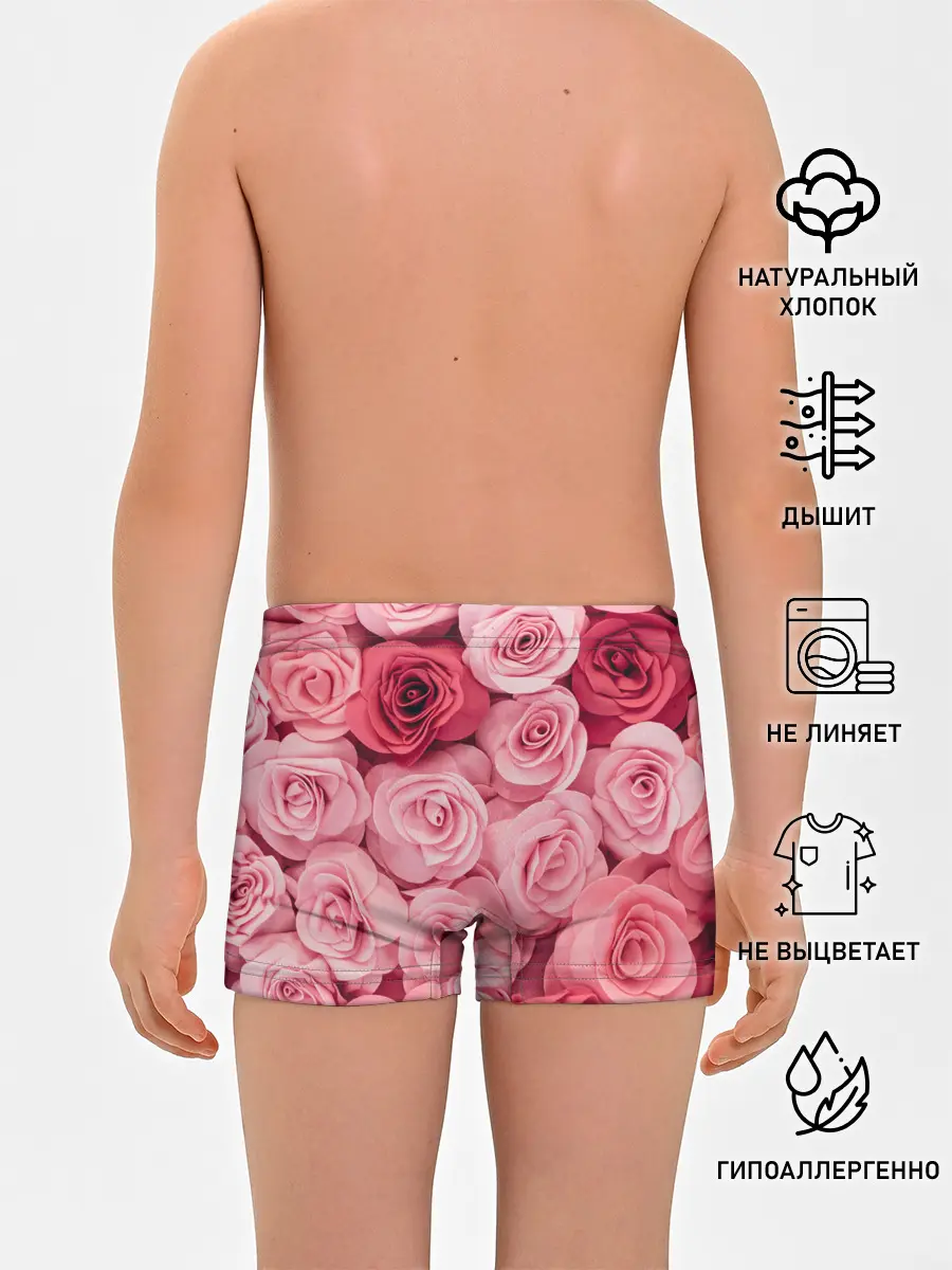 Трусы для мальчиков / Розовые Розы