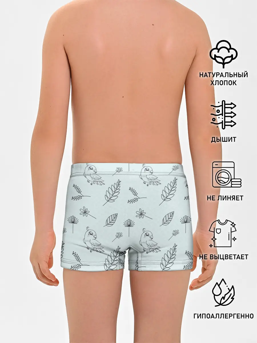 Трусы для мальчиков / Милые птички