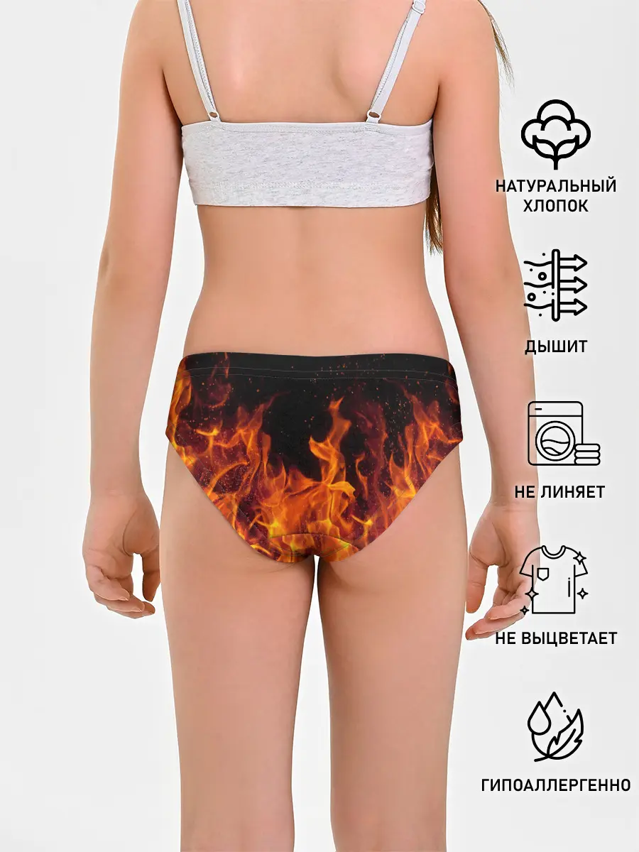 Трусы для девочек / Огонь с искрами