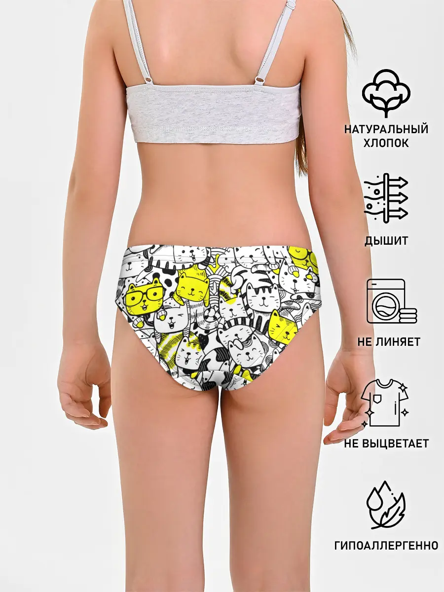 Трусы для девочек / Котики