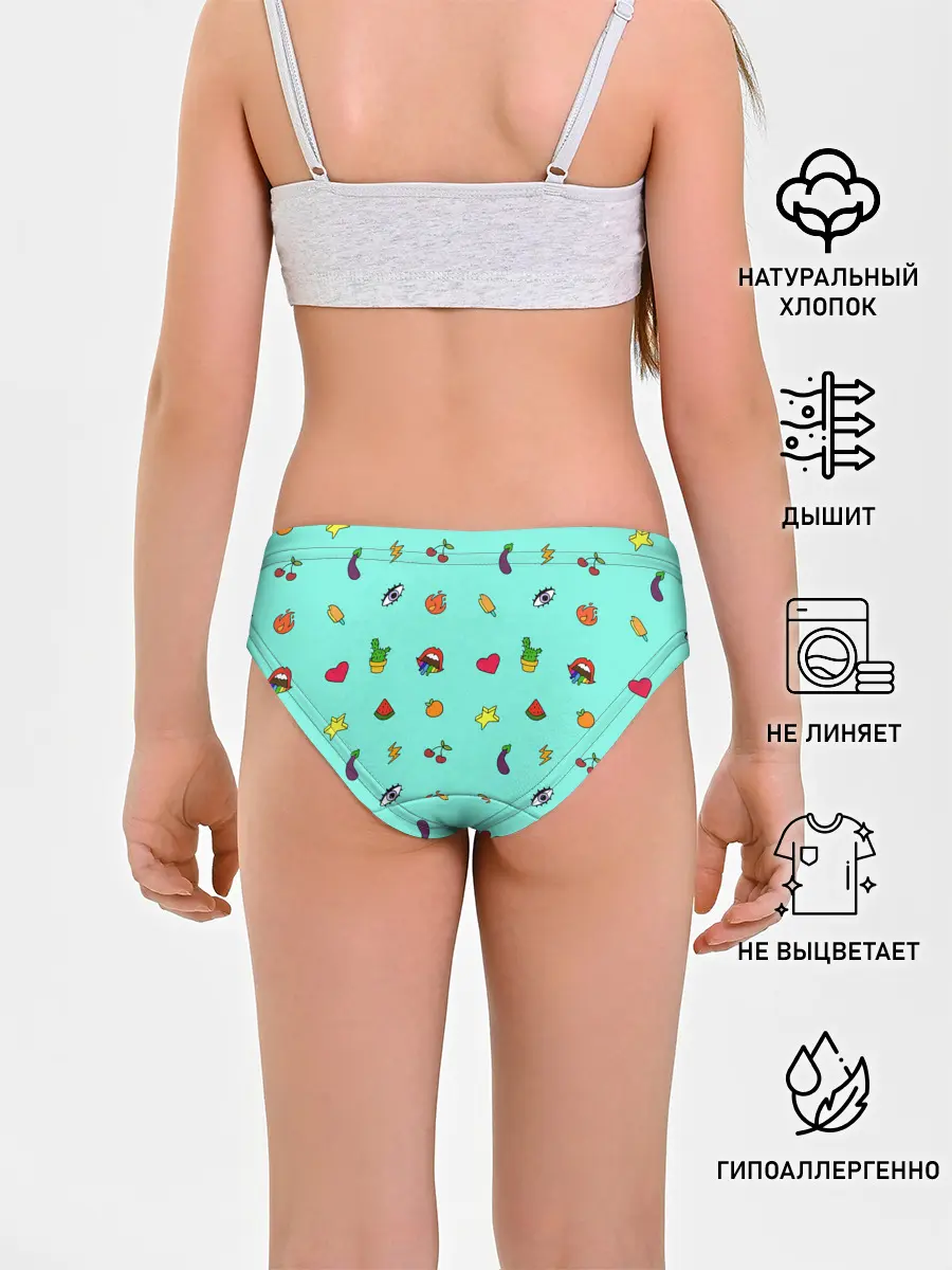 Трусы для девочек / Смайлики - Эмодзи