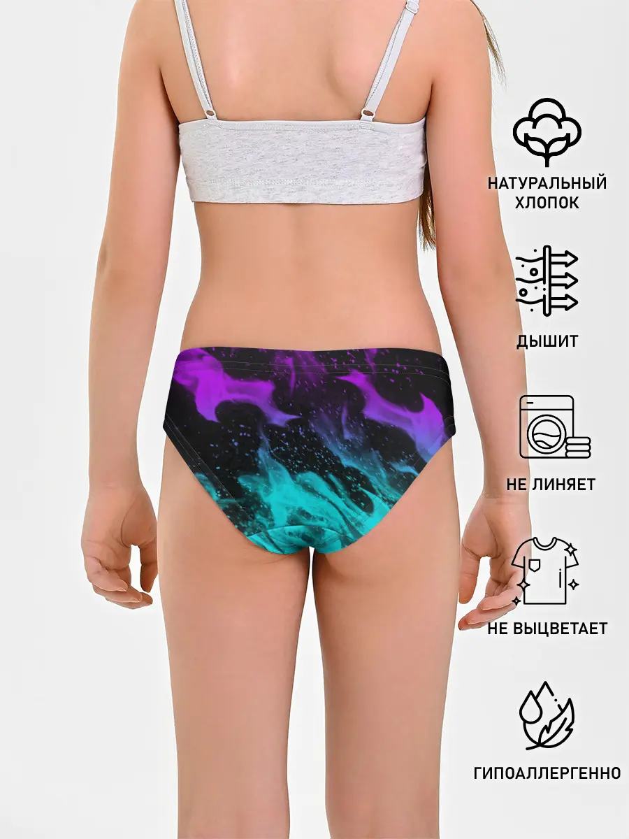 Трусы для девочек / НЕОНОВЫЙ ОГОНЬ