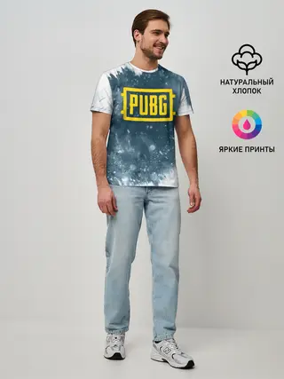 Мужская базовая футболка / PUBG BW