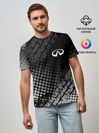 Мужская базовая футболка / Infiniti