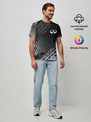 Мужская базовая футболка / Infiniti
