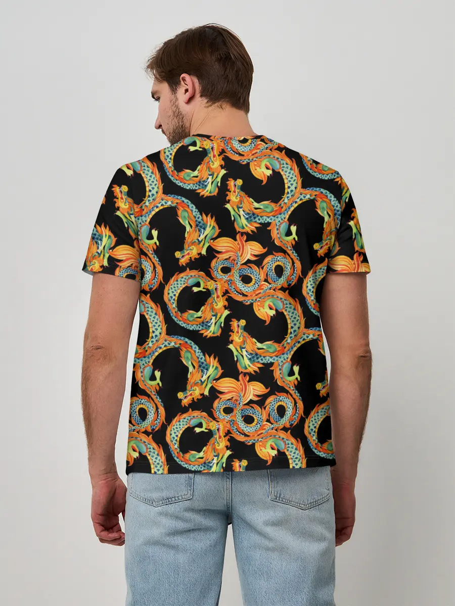 Мужская базовая футболка / Драконы