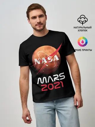 Мужская базовая футболка / NASA Perseverance