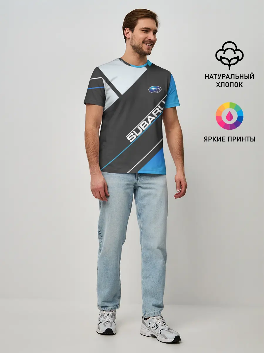 Мужская базовая футболка / SUBARU