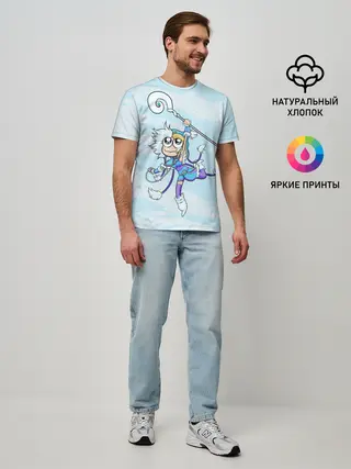 Мужская базовая футболка / Снежный танец | Dota 2