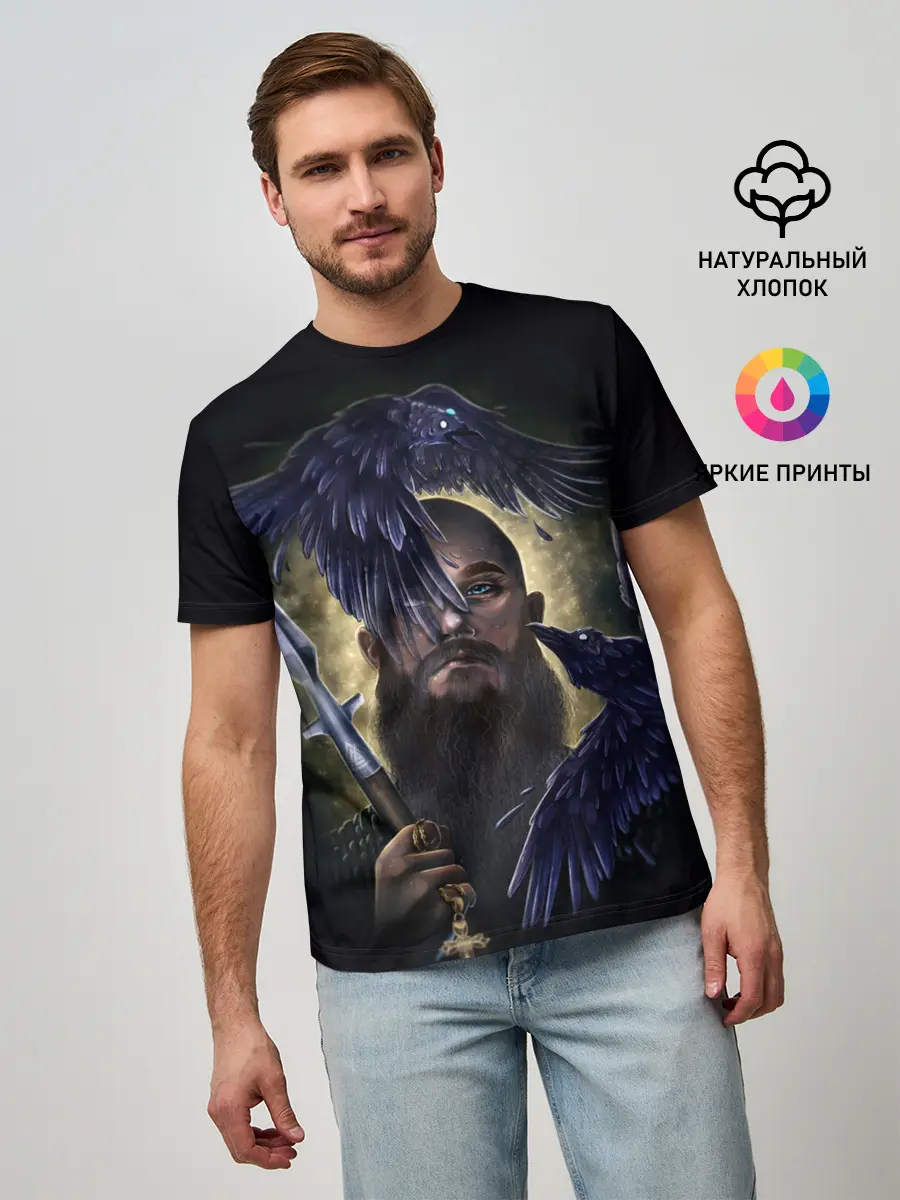 Мужская базовая футболка / vikings