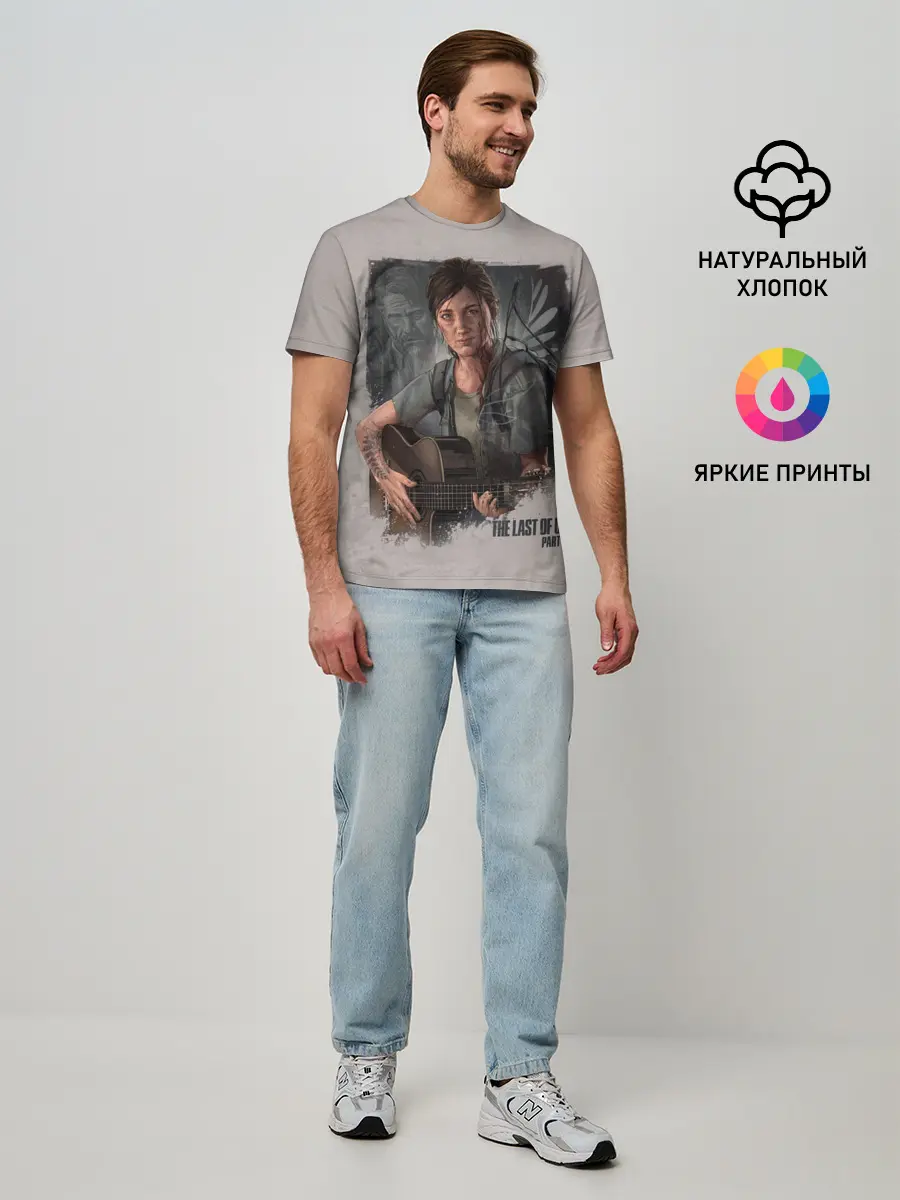 Мужская базовая футболка / Элли с гитарой