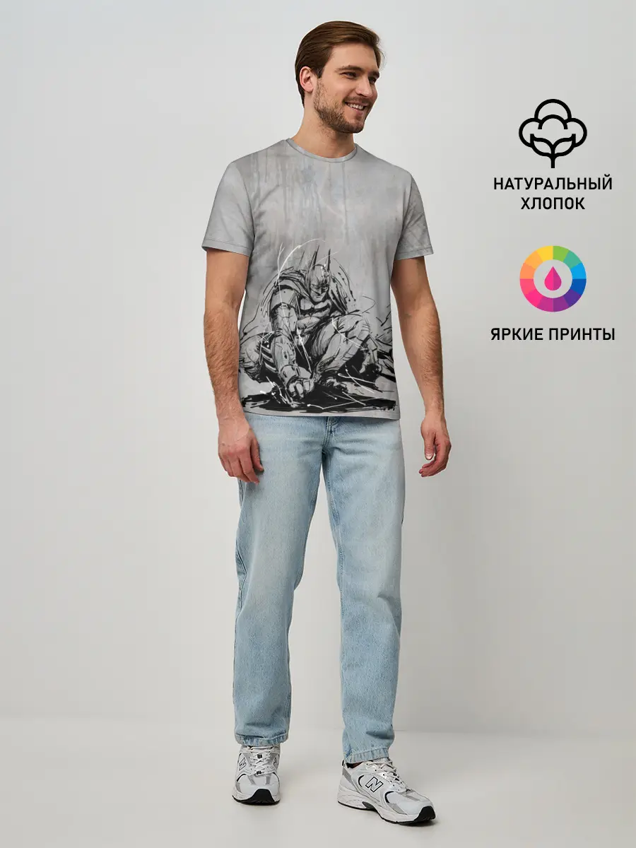 Мужская базовая футболка / Batman: Arkham Knight