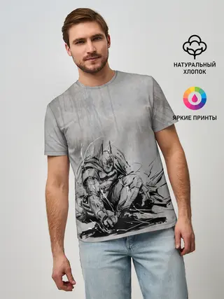 Мужская базовая футболка / Batman: Arkham Knight