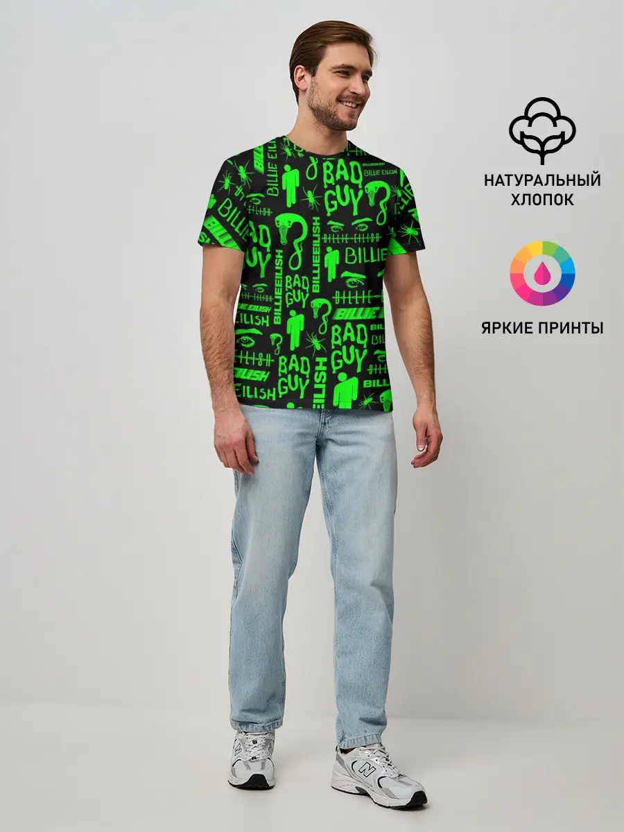 Мужская базовая футболка / BILLIE EILISH