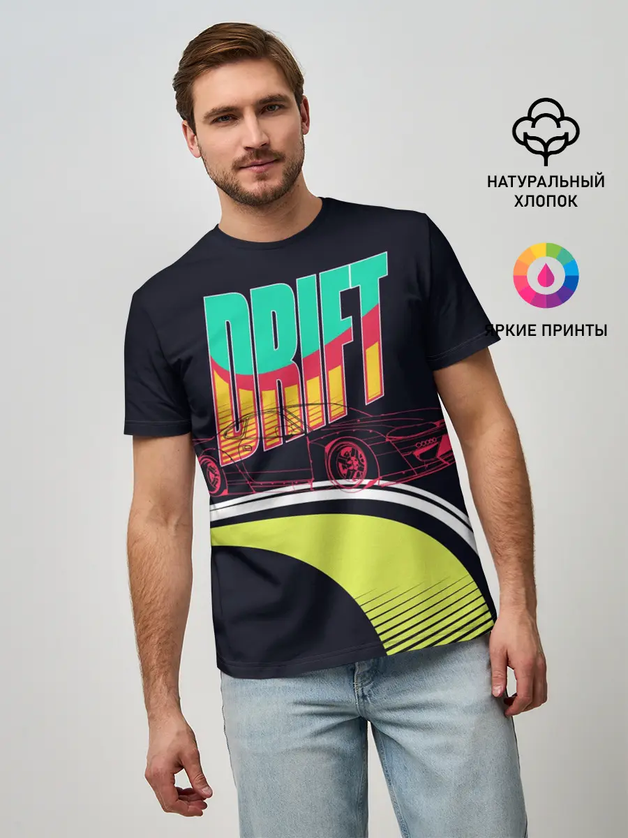 Мужская базовая футболка / Drift Style