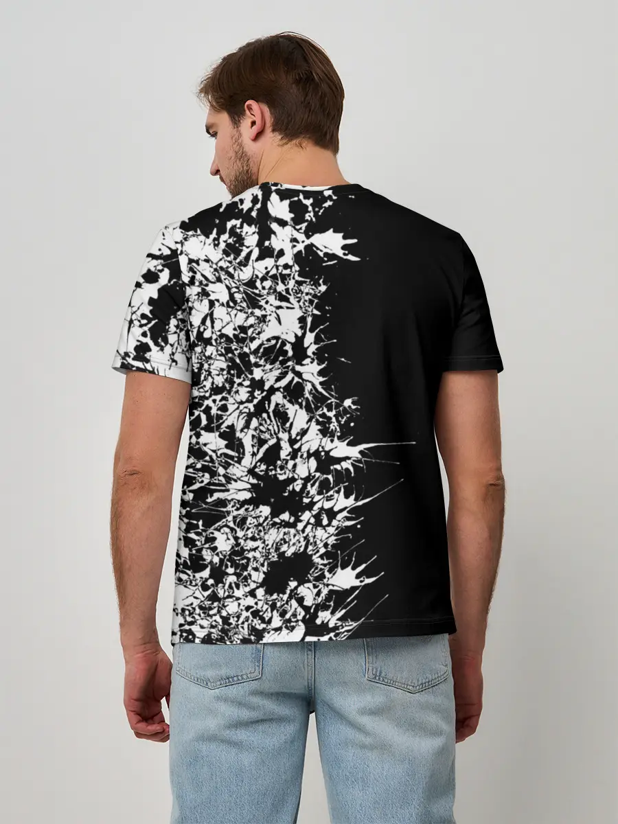 Мужская базовая футболка / MONOKUMA держит руки