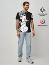 Мужская базовая футболка / MONOKUMA держит руки