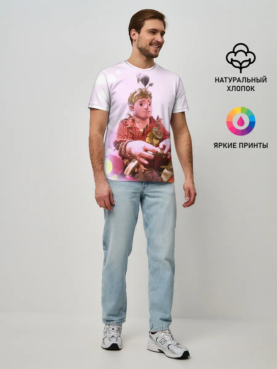 Мужская базовая футболка / It takes two | Коди