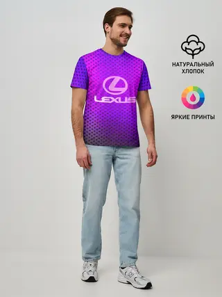 Мужская базовая футболка / LEXUS