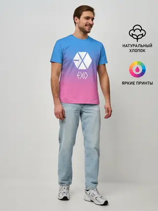 Мужская базовая футболка / EXO
