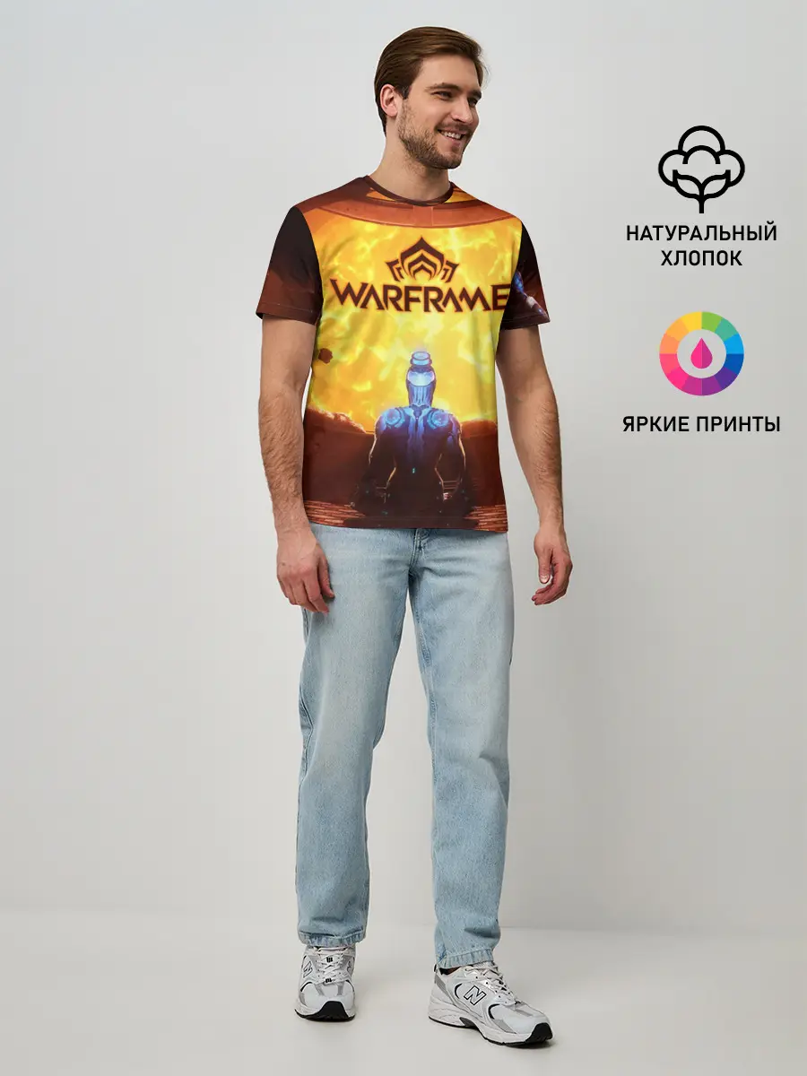 Мужская базовая футболка / Warframe