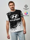 Мужская базовая футболка / Hyundai abstract sport