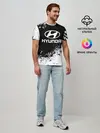 Мужская базовая футболка / Hyundai abstract sport