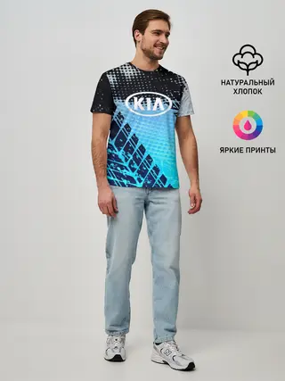 Мужская базовая футболка / KIA sport auto motors