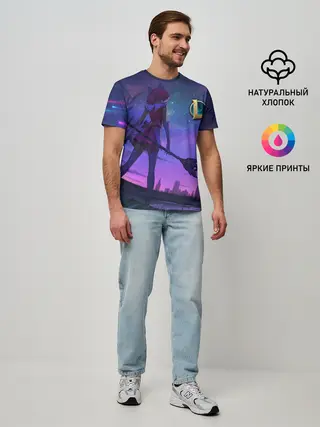 Мужская базовая футболка / league of legends